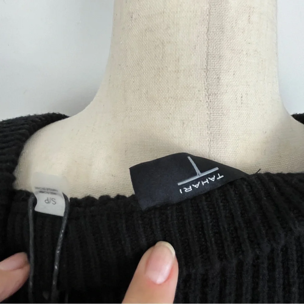 Tahari Long Sleeve Crew Neck Fall Sweater. Multi Color. Size Small P. #593 NWT - Picture 9 of 9